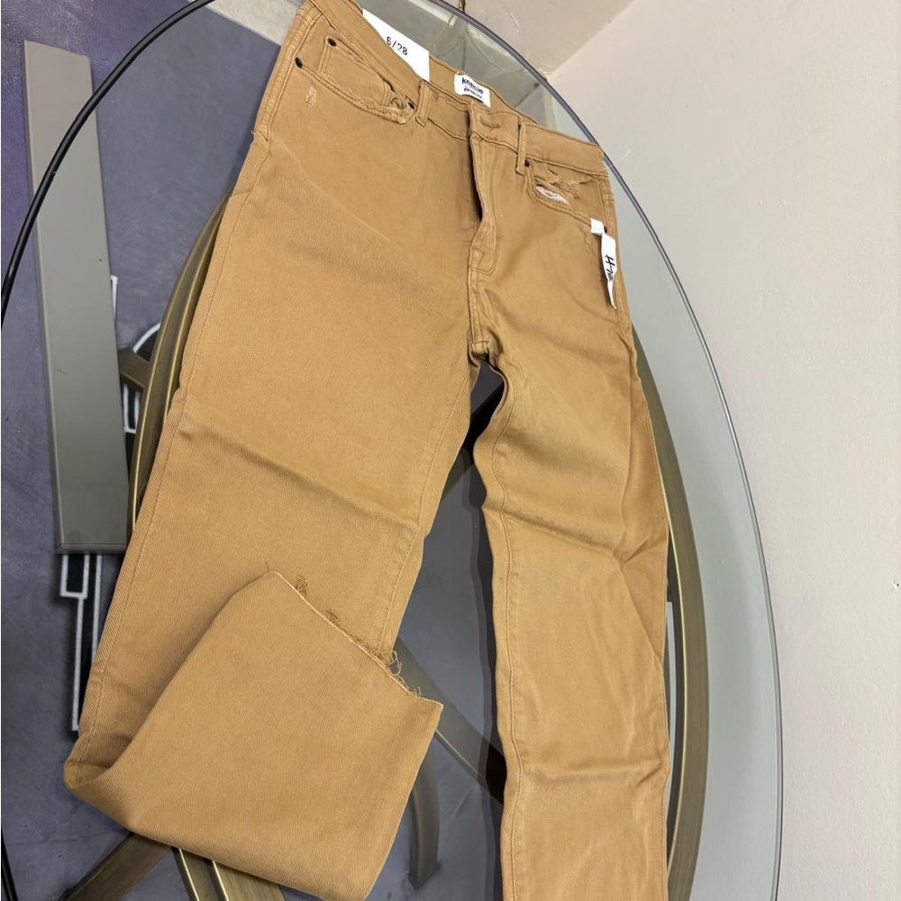 Kensie High Rise Women Jeans in Tan